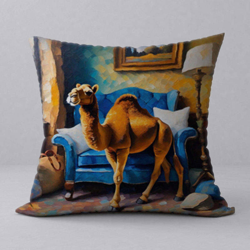 Polyester Throw Square Pillow Cover & Insert
