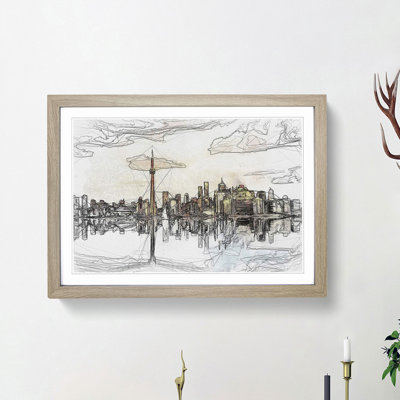 Reflection of the Toronto Skyline in Abstract - Picture Frame Graphic Art Print