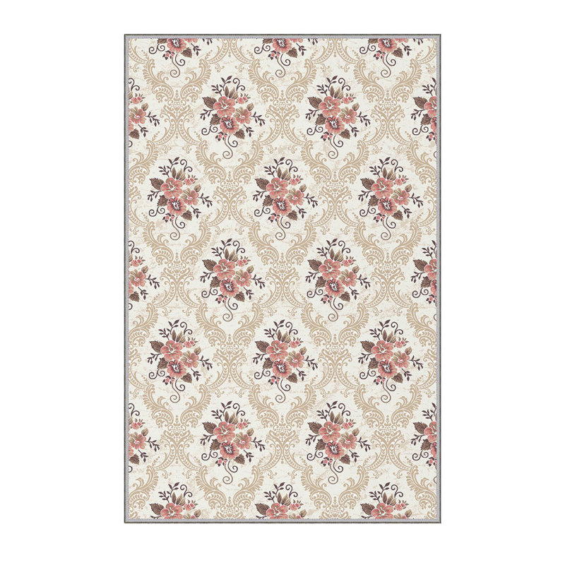 Tapis 100% polyester de qualité supérieure à impression numérique 3D, 4,0 po x 5,9 pi, hauteur des poils: 0,3 po, 650 g / m² | Antibactérien, antidérapant sous la surface | Lavable à la machine, idéal pour le salon, la chambre à coucher et les espaces pour enfants