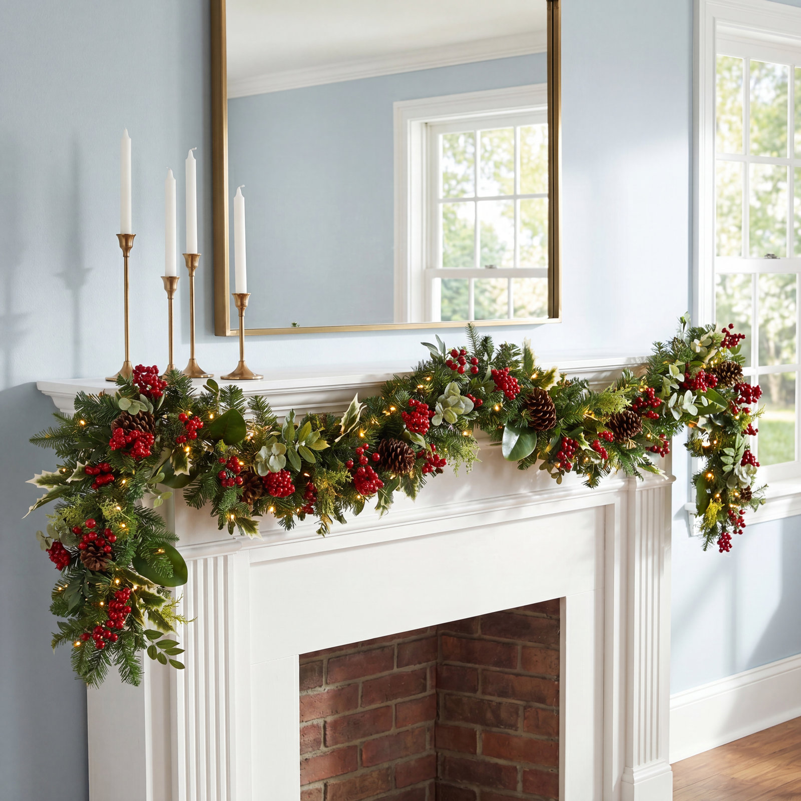72" Pre-Lit Christmas Garland