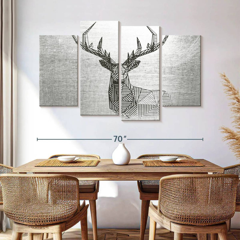 Brampt Geometric Deer, 42'' H x 68'' W