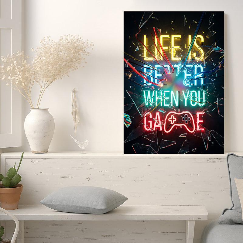 Art mural sur toile Neon, 24"H x 18"W