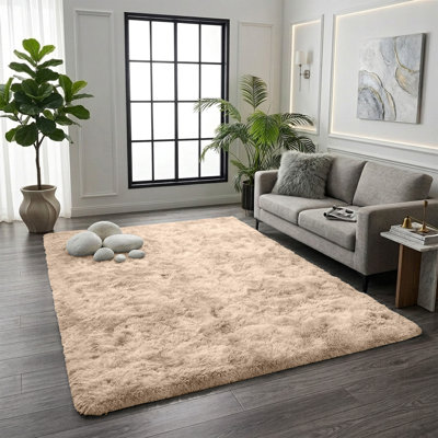 Solid Colour Shag Area Rug