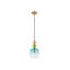 Sandy Gold Metal  Glossy Glass  LED E14 1x5 Watt 230 Volt  IP20 Bulb Excluded  D: 10.8 H1: 30 H2: 184 cm Adjustable height-600072949