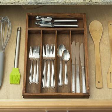 Suzanna 2.44 H x 15.94 W x 12.8 D Adjustable Flatware & Kitchen Utensils Drawer Organizer Rebrilliant