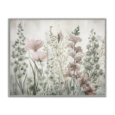 Blush Wildflower Sprigs Giclee Art by Sasha