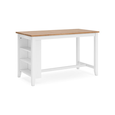 Gasy Counter Height Dining Table, 60 Inch, Mango Wood