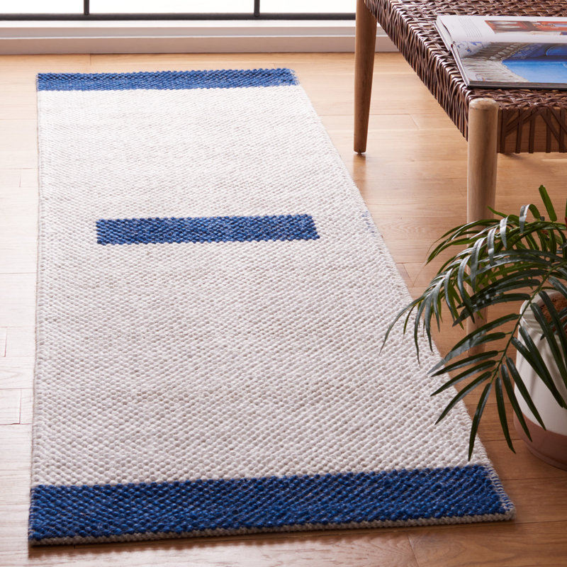 Natura Flat Weave Wool Rug, Runner 2'3" x 8'