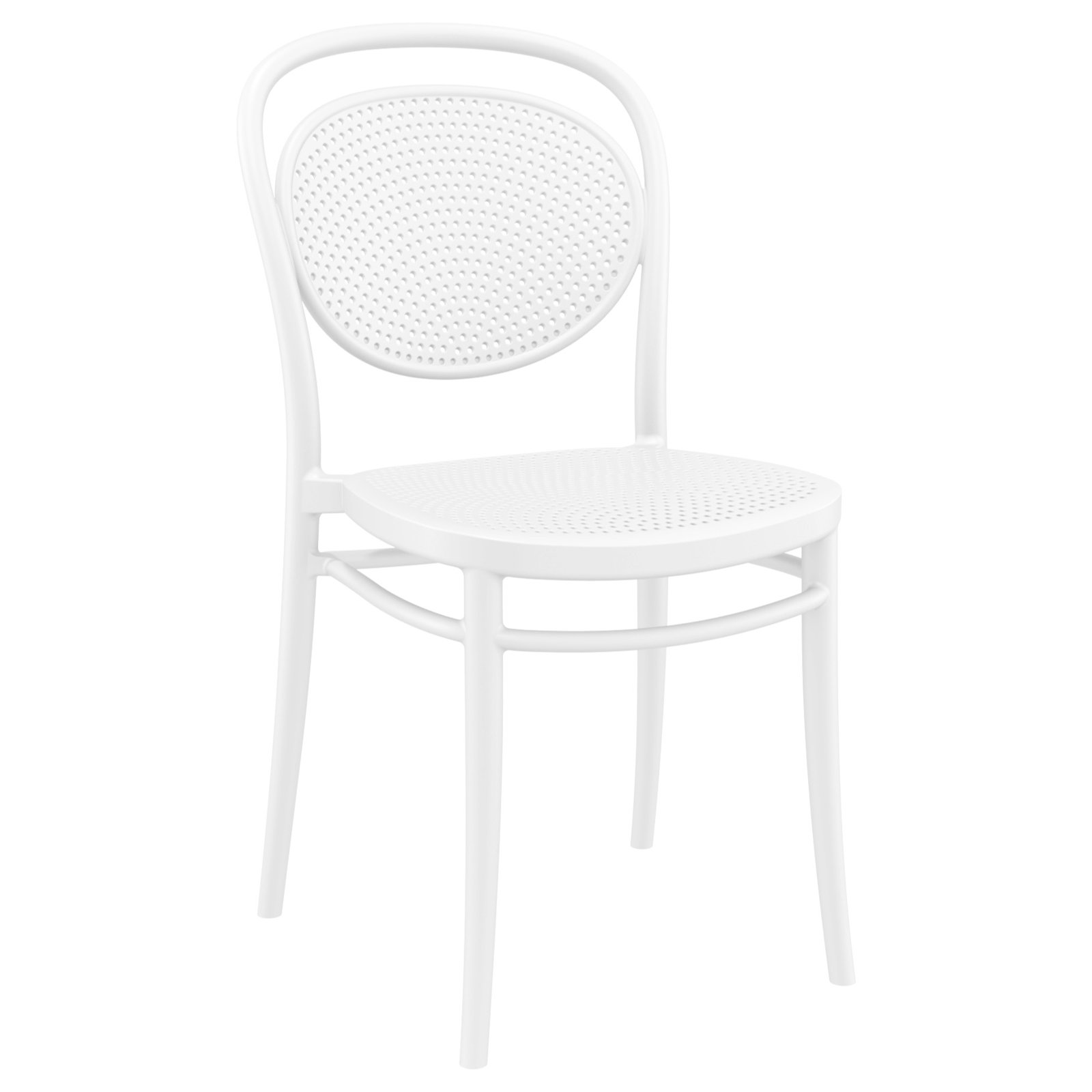 Farrah 24" Patio Bistro Set, White