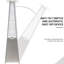 Downton Stainless Steel Propane Standing Patio Heater