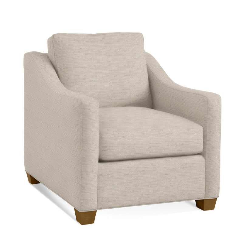 Oliver Chair, Havana Finish, Gray Sugar Performance; 0863-84