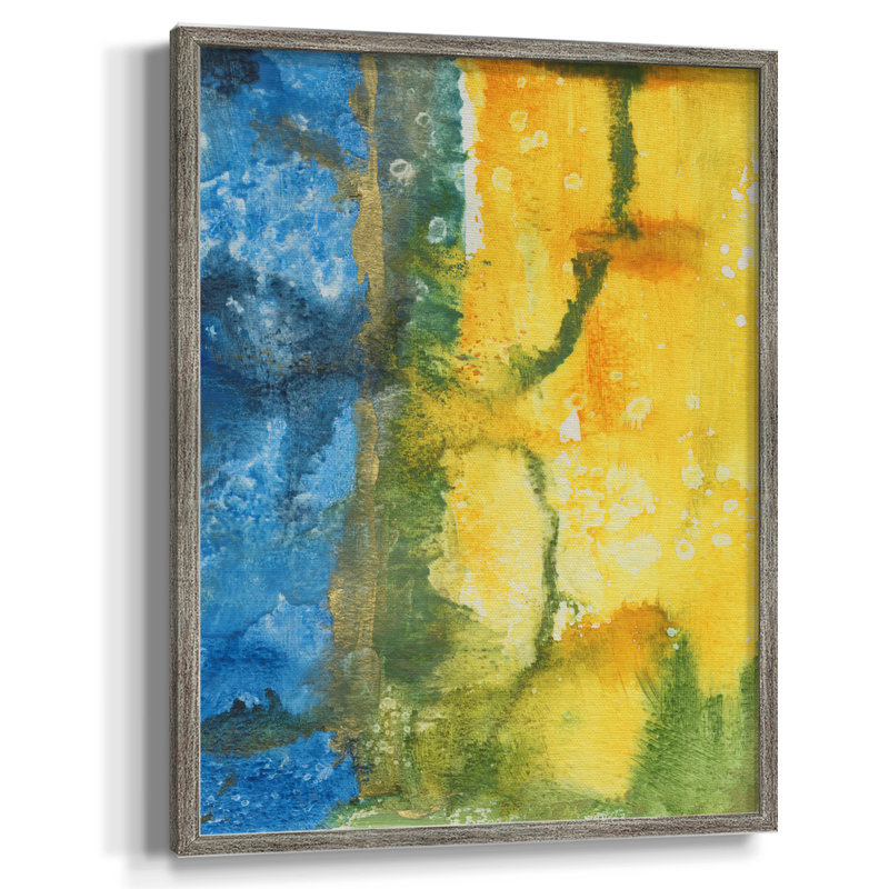 Aquatic Energy I, reproduction encadrée - bois massif, H 30 po x l 24 po
