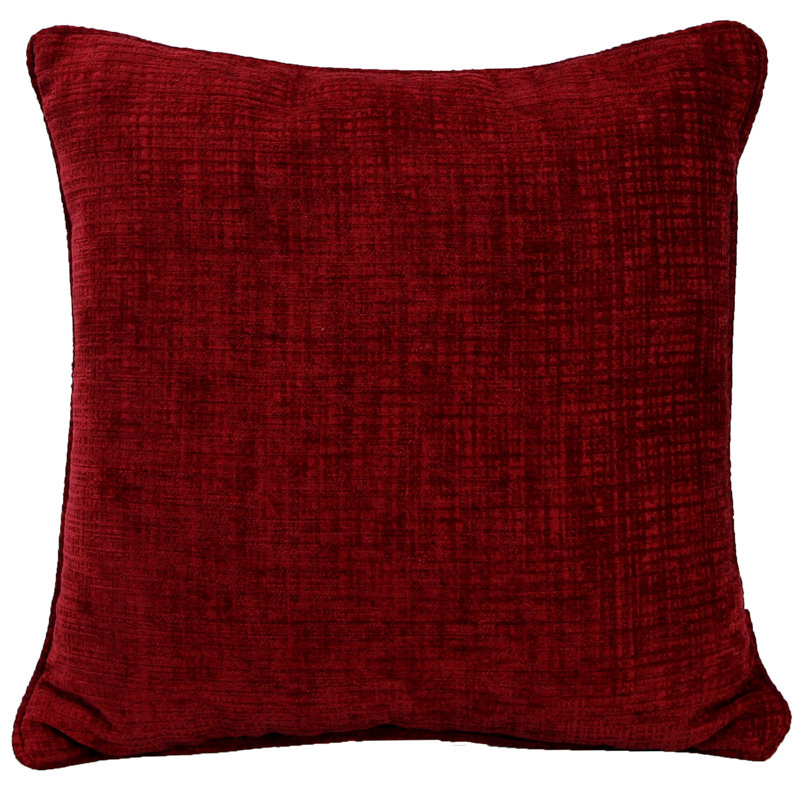 18" x 18" Indoor Throw Pillow, Hatched Raspberry