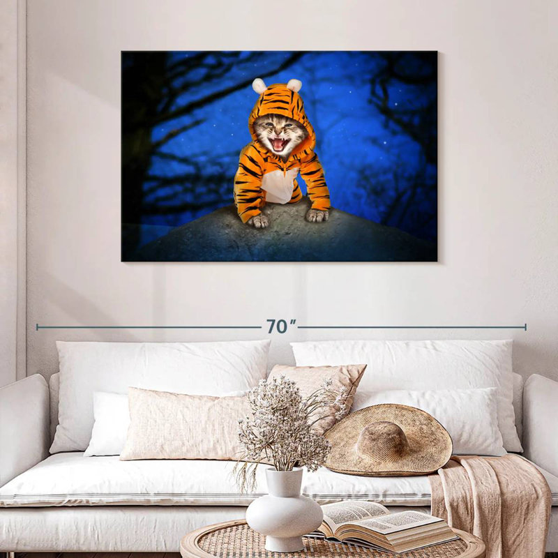 Halloween Cat, 30" H x 45" W