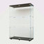 Vitrine en verre trempé, armoire à vin, armoire de rangement, classeur, avec bande lumineuse à DEL Bluetooth, pieds de plancher réglables, convient aux sols inégaux, peut être placée n'importe où-846931673