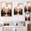 Golden Moon Forest Mountain portail - paysage abstrait, impression d'art mural-414032255-414032240