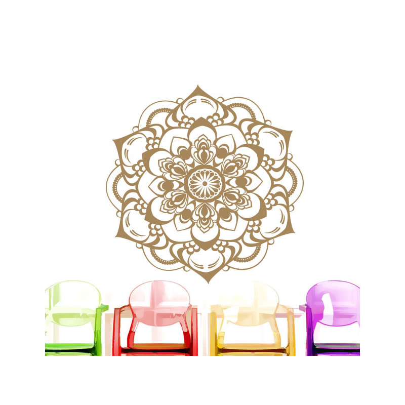 Décalcomanie murale décoration boho Natazhat, Brun pâle