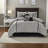 Luxurious Grey Suede Bedding Sets, Polyester Queen, Cozy Modern Home