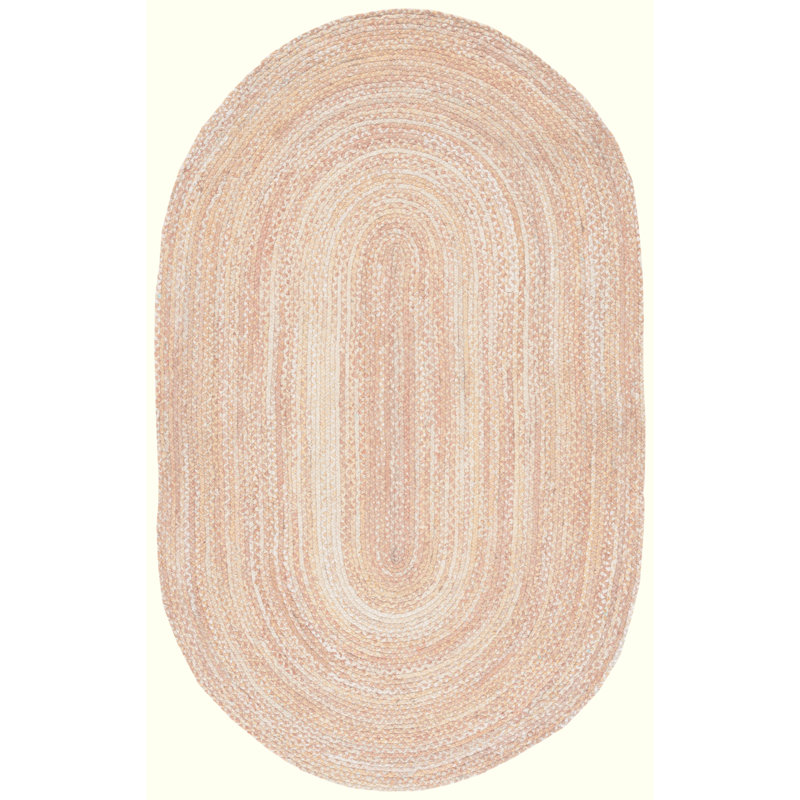 Casen Hand Woven Cotton Rug, Oval 5' x 8'