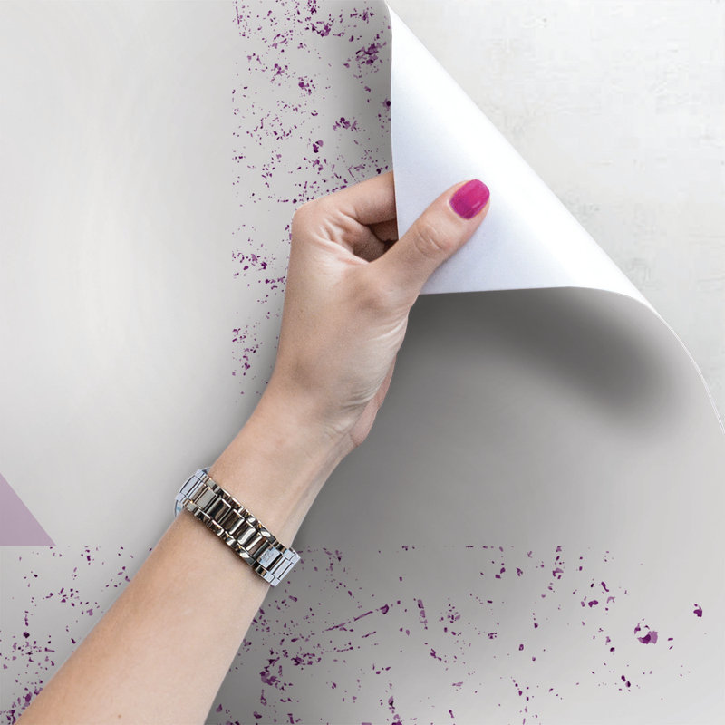 Sacramento Matte Mural, Purple/White, 208 x 146cm