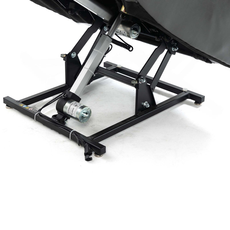 Fauteuil inclinable à double moteur en cuir à deux positions Infinity Power Lift, Brun