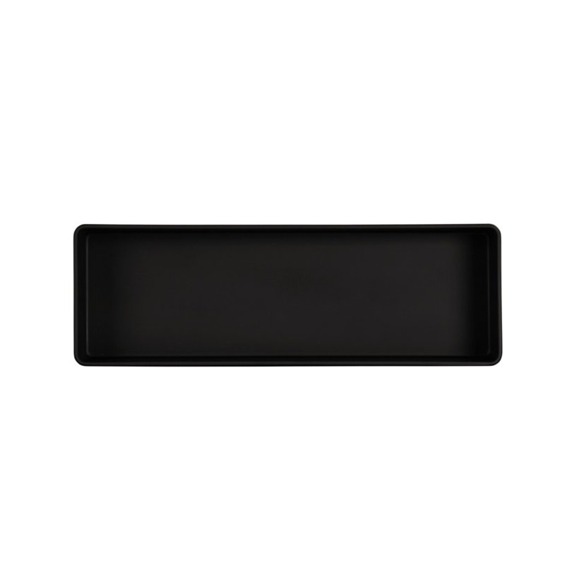 Plateau en mélamine Cal-Mil Hudson, H 3 po x l 18 po x P 6 po, Noir