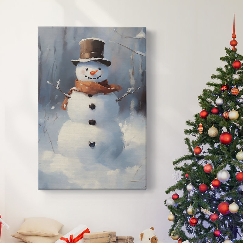 Art des Fêtes de Noël - Toile tendue avec châssis - Série 2-CXII, H 27 po x l 18 po