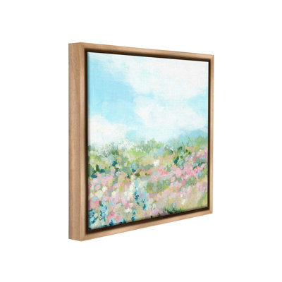 «Pink Speckled Meadow Floater Frame» par June Erica Vess sur
