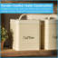 Harbour Housewares - Vintage Metal Kitchen Tea Coffee Sugar Canisters-2101900911