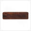 Console flottante en bois massif noyer de Californie, 2 tiroirs, brun