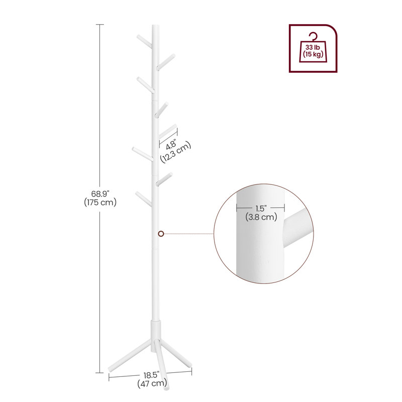 Solid Wood Coat Rack