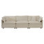 Ensemble de canapés-lits en chenille beige-1744309355