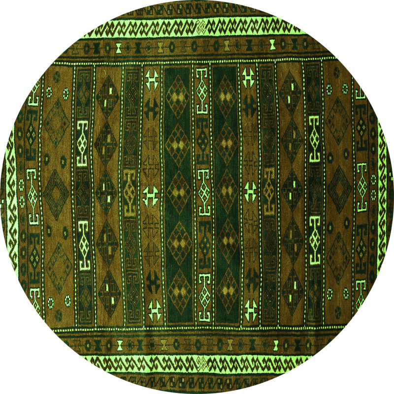 Tapis vert traditionnel Traditional 662, Rond 8 pi