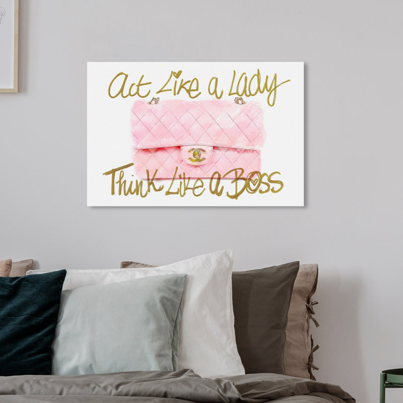 Like a Lady Boss - Impression sur toile, H 20 po x l 30 po x P 1,5 po, Toile tendue