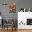 «Hummingbirds & Flowers» par William Vanderdasson, art mural en verre acrylique, 16 po x 24 po