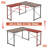 Wainscott L-Shaped Metal Base Computer Desk