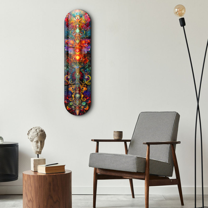 Peinture décorative en verre trempé