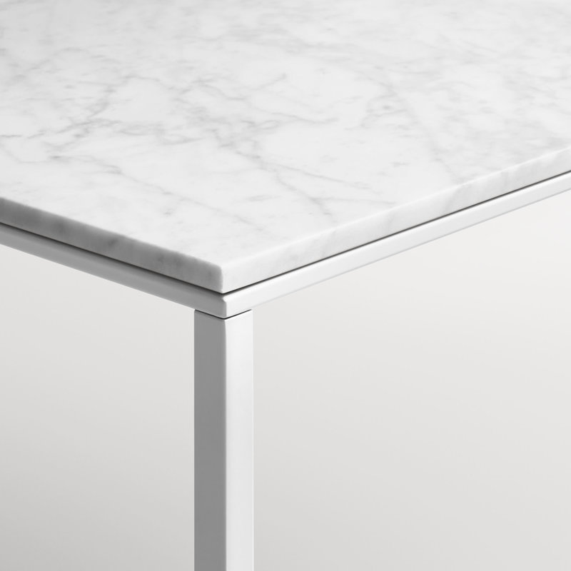 Minimalista Coffee Table, White, 13" H x 60" W x 29" D