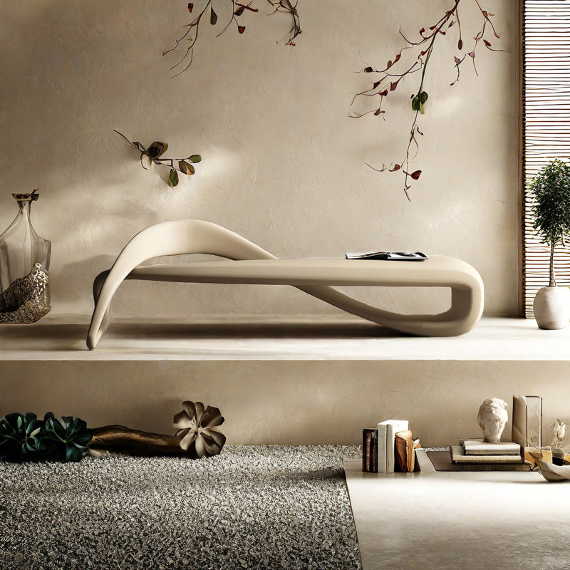 Elegant Long End-of-Bed Bench Leather Match Upholstered Bench, 25.59" H x 59.05" W x 18.11" D
