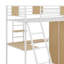 Lit mezzanine avec bureau et armoire-398663606