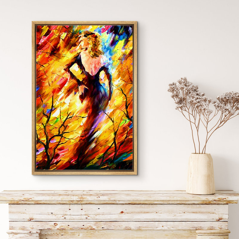 Lady's Back In Elegant Dress, impressions sur toile colorées pour le décor de la chambre à coucher du salon