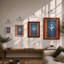 Aircraft in Flight Geometric 1 Piece Single Picture Frame Wall Art-1900321601-1900321602