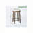 26" Counter Height, 360° Swivel Wooden Barstool-1317238894
