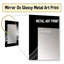 Black White Contemplative Abstraction II - Modern Rectangular Wall Mirror-950299034