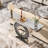 43.3-Inch Mirrored Console Table, Modern Entryway Table With Thickened Mirror Finish Tabletop
