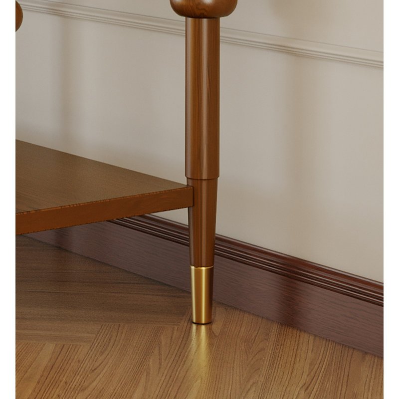 59.06" Brown Rectangular Solid Wood Console Table, Brown, 31.89" H x 47.24" W x 13.78" D