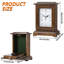 Horloge de cheminée en bois avec compartiment caché-1058396824