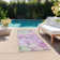 Kyrie Washable Abstract Indoor / Outdoor Rug