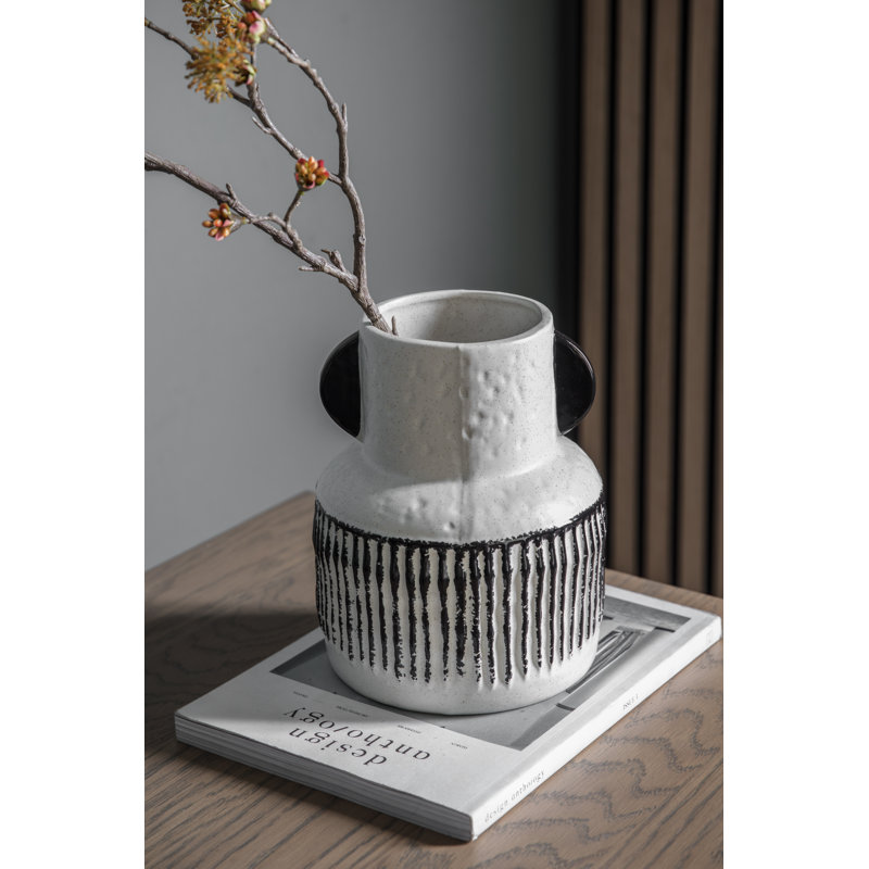Lovins Handmade Ceramic Table Vase, 21cm H x 17cm W x 17cm D