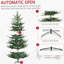Arbre de Noël artificiel régulier avec aiguilles vertes-741815471